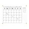 Martha Stewart Grayson Acrylic Wall Calendar w/Notes w/Dry Erase Marker and Mntng Hrdwr, 24in. x 18in., w/Blk Prnt BR-AC-4560-BK-CLRBK-MS - alternate 9
